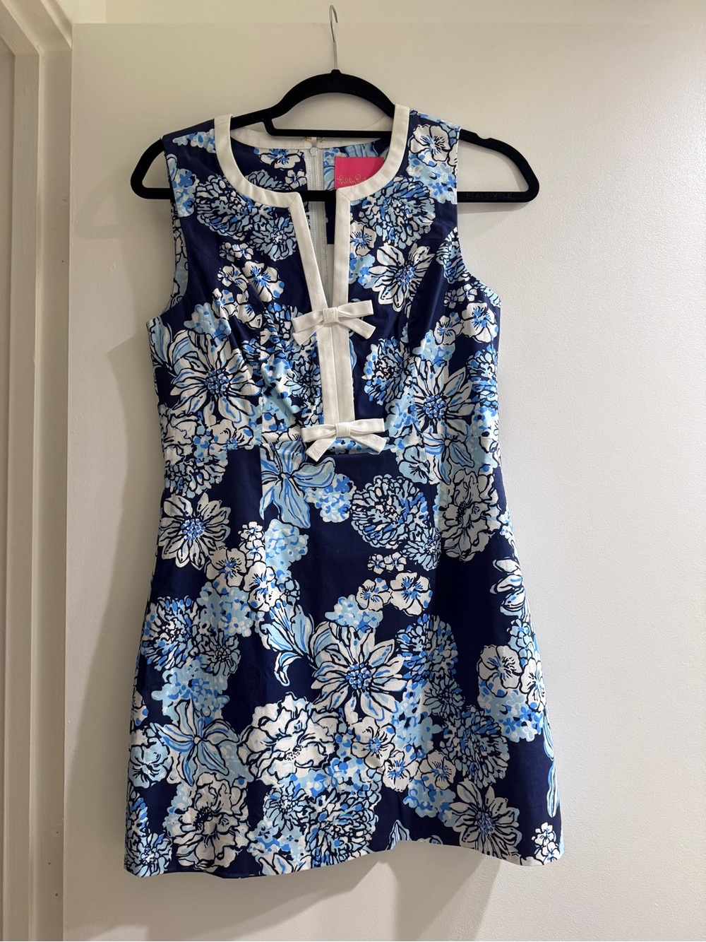 Navy Floral Mini Dress